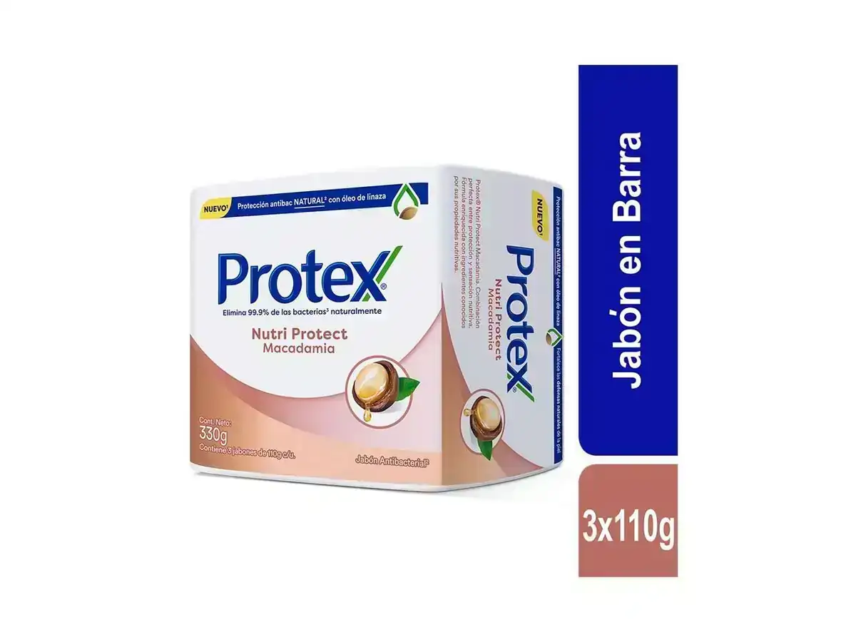 Jabón Protex Macadamia x 3 - 110g c/u