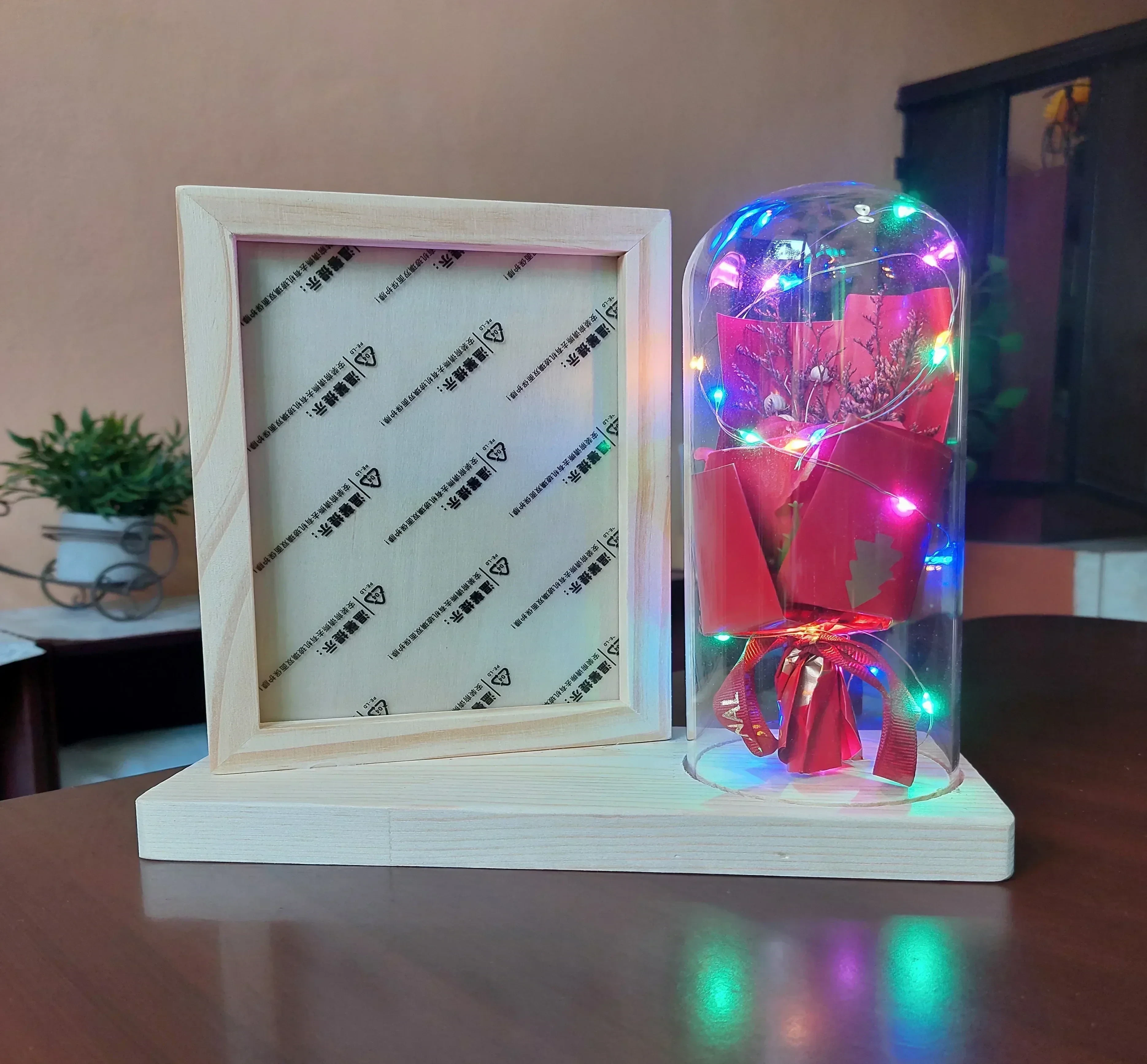 PORTARRETRATO CON LUCES