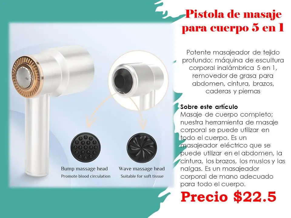Masajeador facial, recargable  3