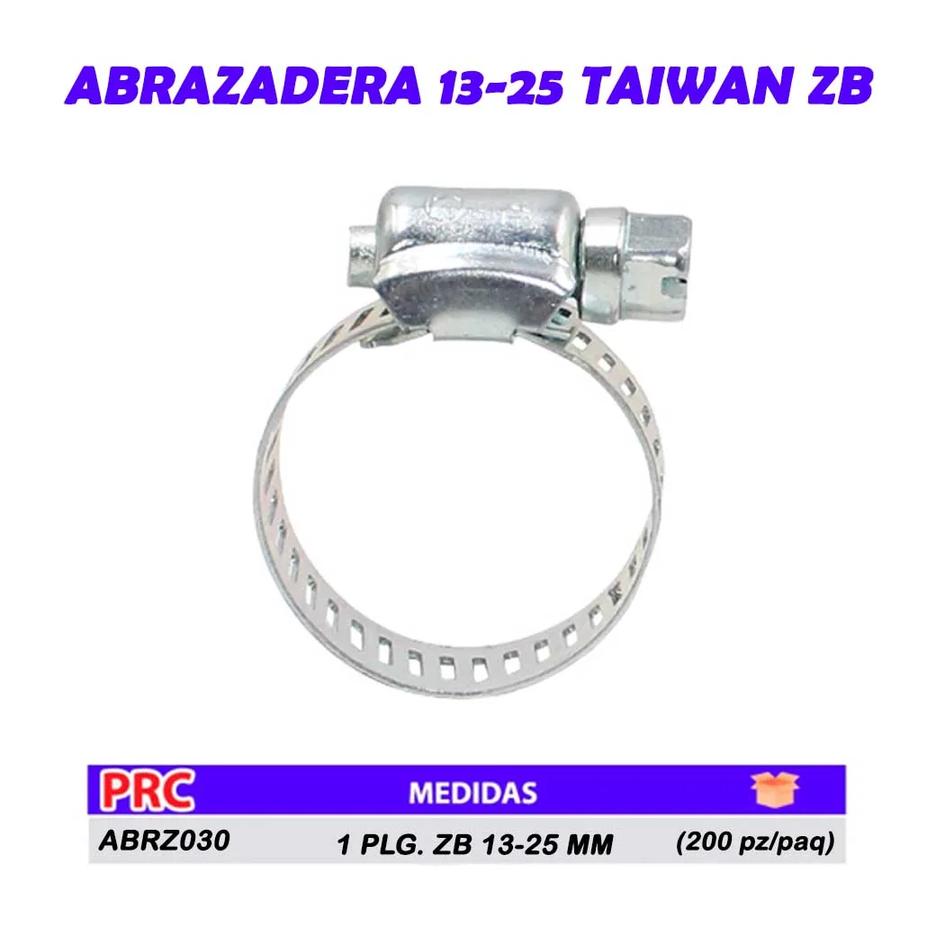 ABRAZADERA 13-25 TAIWAN ZB 1"