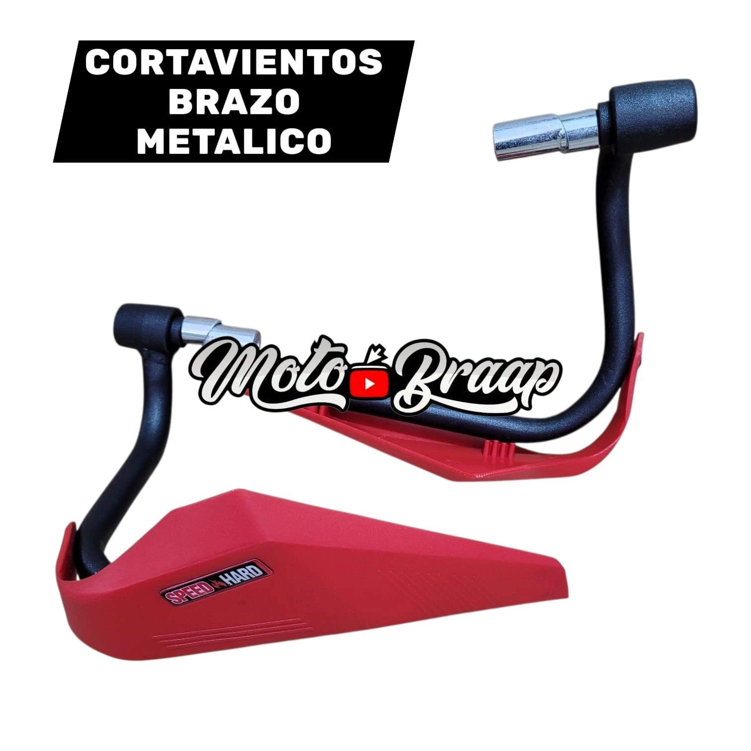 Cortavientos Speed brazo metalico rojo