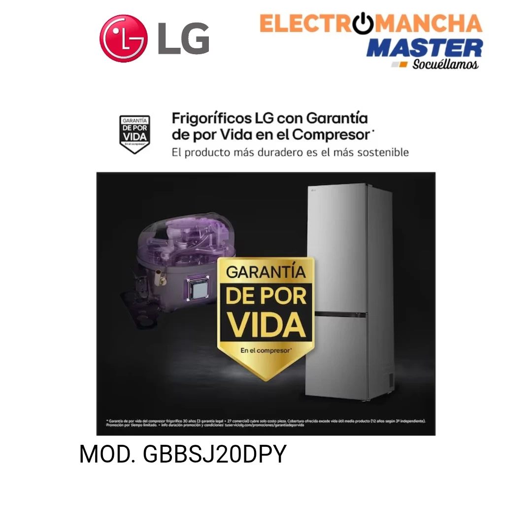 FRIGO COMBI LG GBBSJ20DPY INOX 2,03*60 CLASE D 4