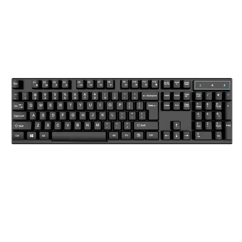 TECLADO INARAMBRICO MOD: W801 NEGRO	