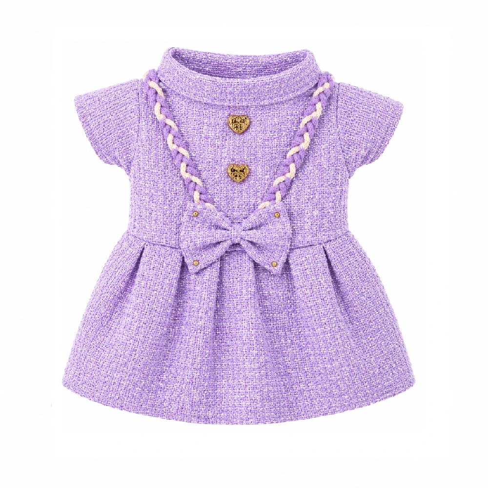 Vestido trenzado Éloise lila