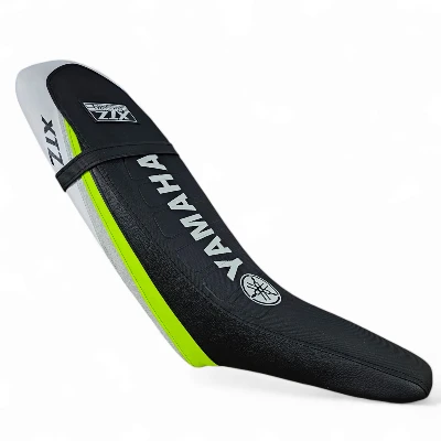 TP XTZ 125 Forro Tapizado cold line Negro verde gris blanco yamaha en la mitad DW
