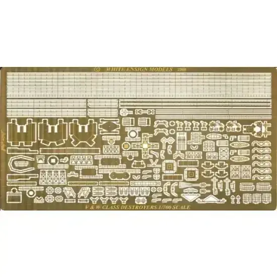 1/700 Tamiya Navy Destroyer Vampire + WEM photo etched detail set 3
