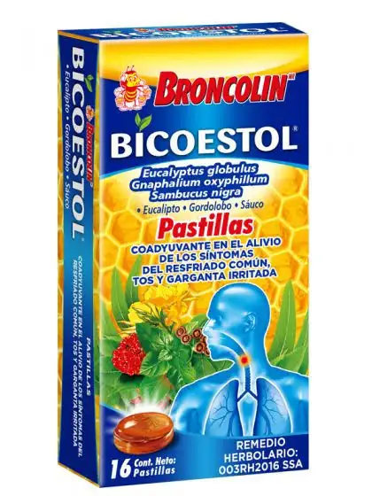 Bicoestol Broncolin Sabor Eucalipto 