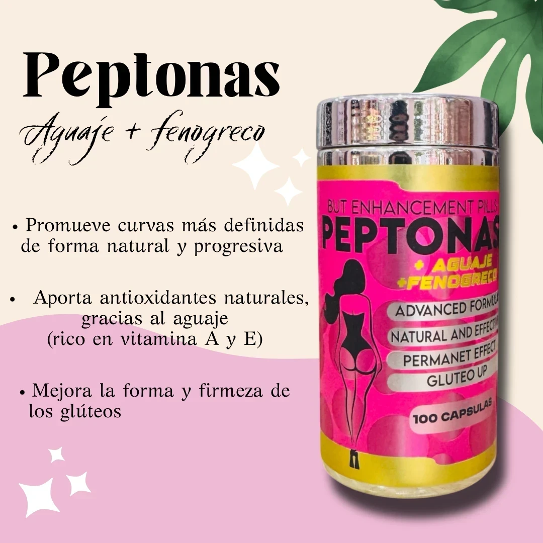 PEPTONAS GLUTEOS + AGUAJE + FENOGRECO  4