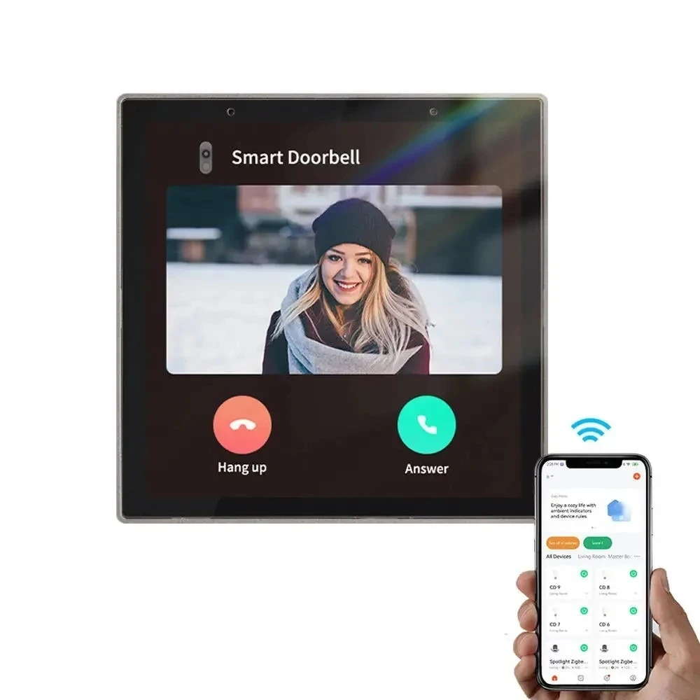 PANEL DE CONTROL WIFI ZIGBEE  INTEGRADO CON ALEXA 86*86*10.5MM 5