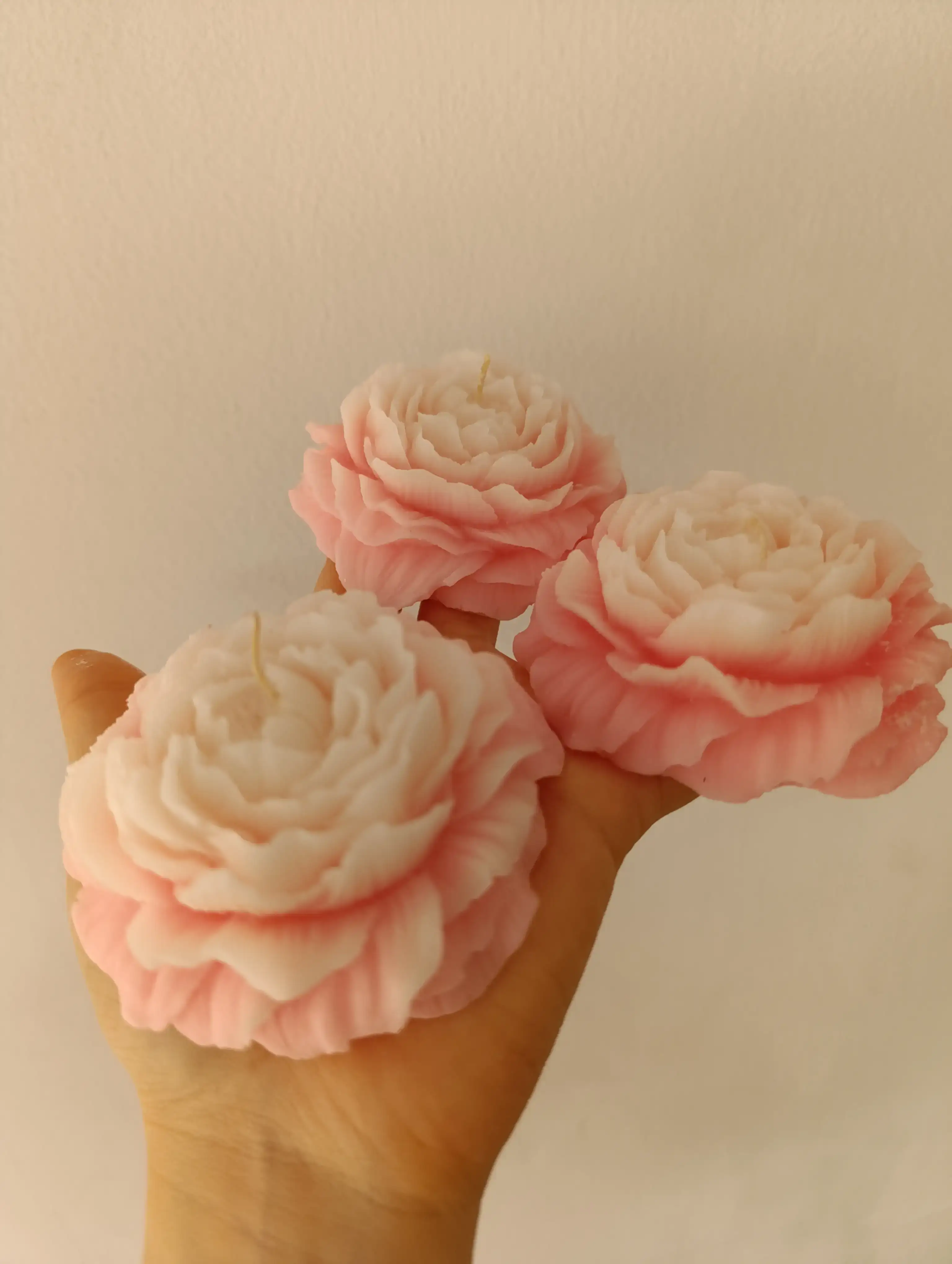 Vela rosa aromatizada