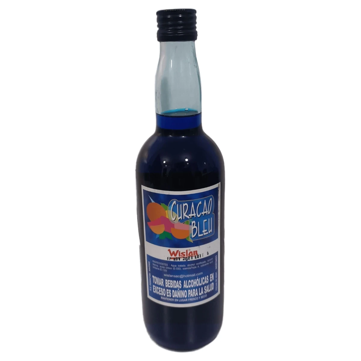 WISLAN LICOR CURACAO BLUE 750 ML