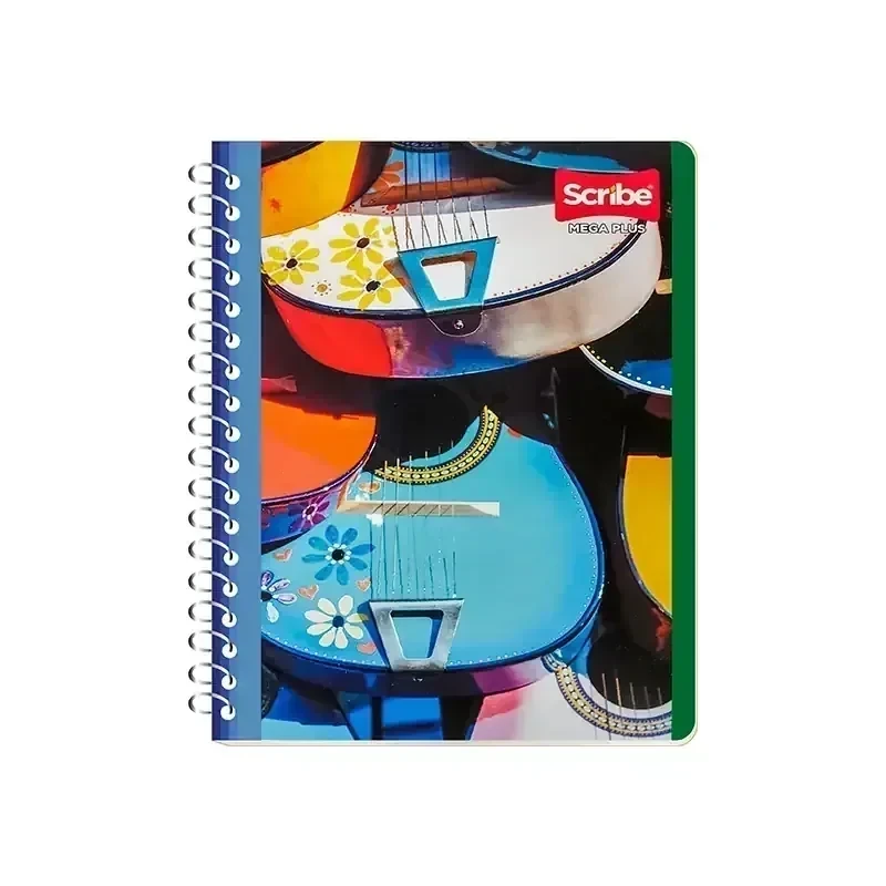 Cuaderno francesa c5 mega 100 hojas espiral  2