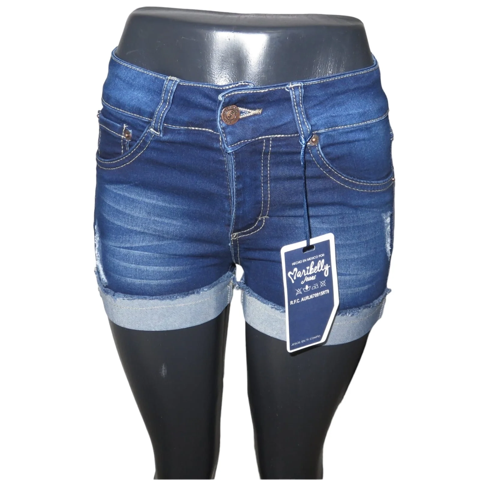 Short Azul claro de Mezclilla