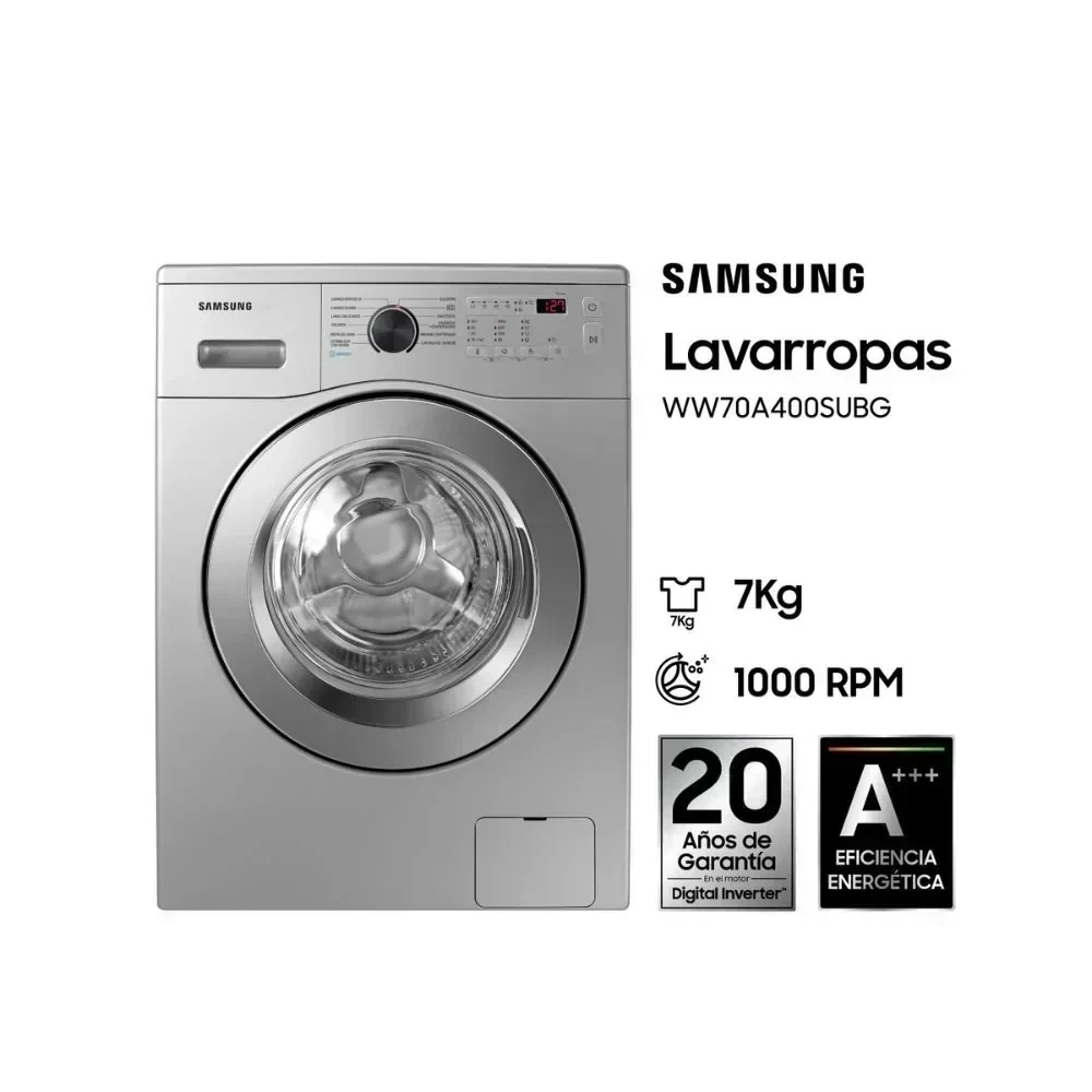 LAVARROPAS SAMSUNG 7KG INVERTER SILVER