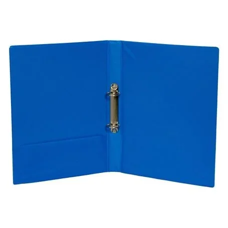 Carpeta doble anillo Azul 2