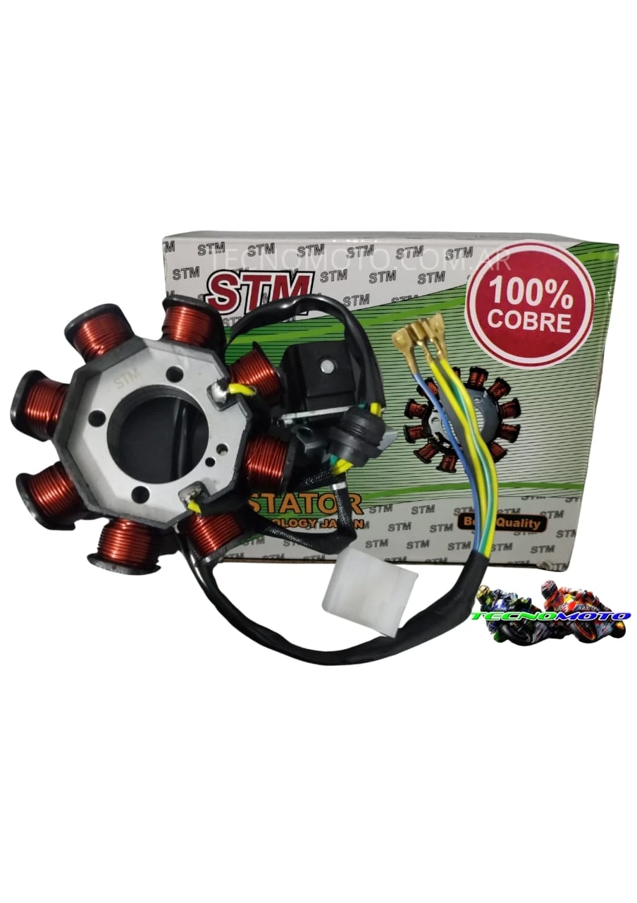 ESTATOR ZANELLA 150 RX C/SENSOR -8 CAMPOS LUZ  -47290