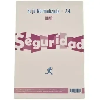 Block normalizado formato A4 bond