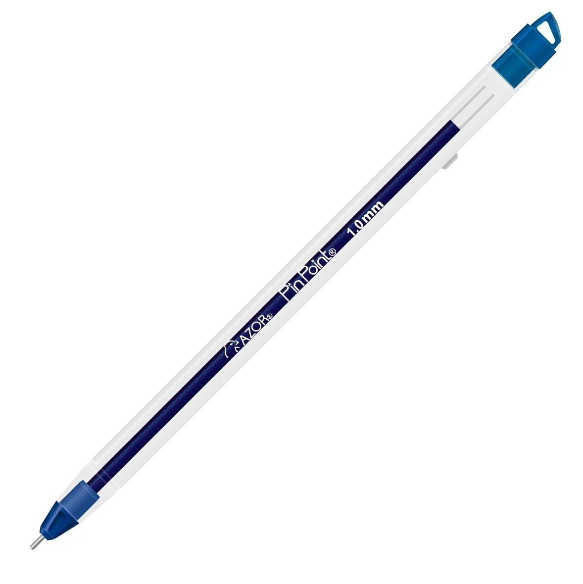 Bolígrafo azor azul pinpoint punto mediano