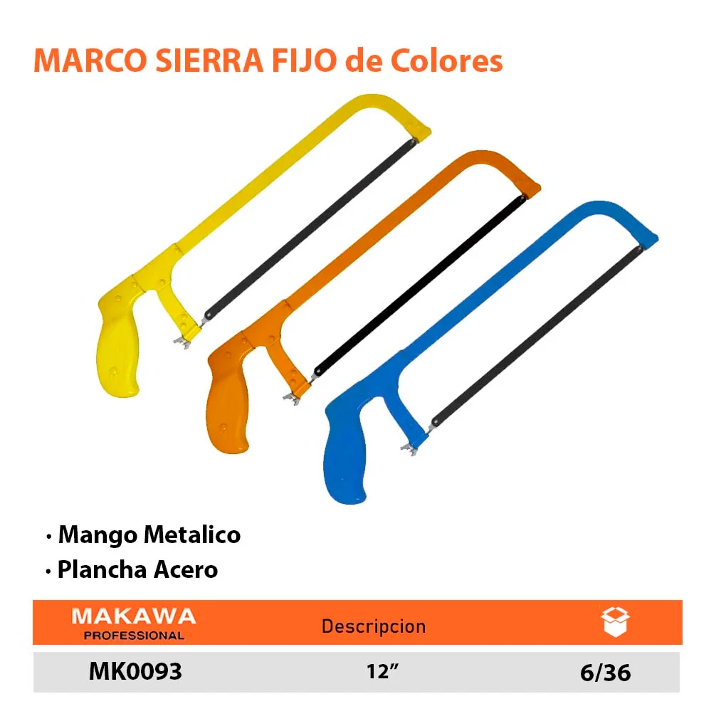 MARCO SIERRA FIJO Colores MKW 12"