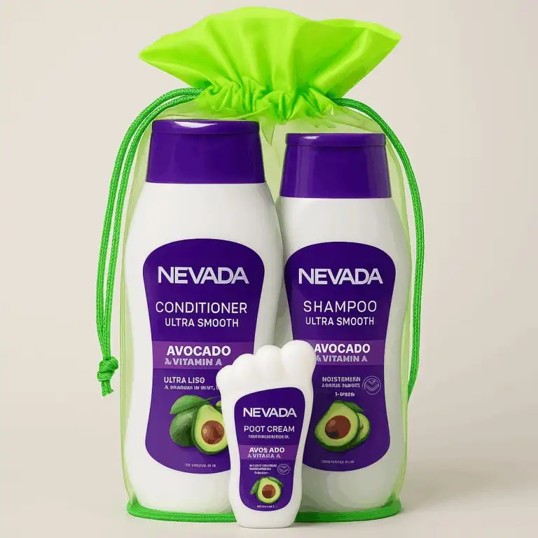 Set de Cuidado capilar  y corporal Nevada Aguacate & Vitamina A – 3 Piezas
