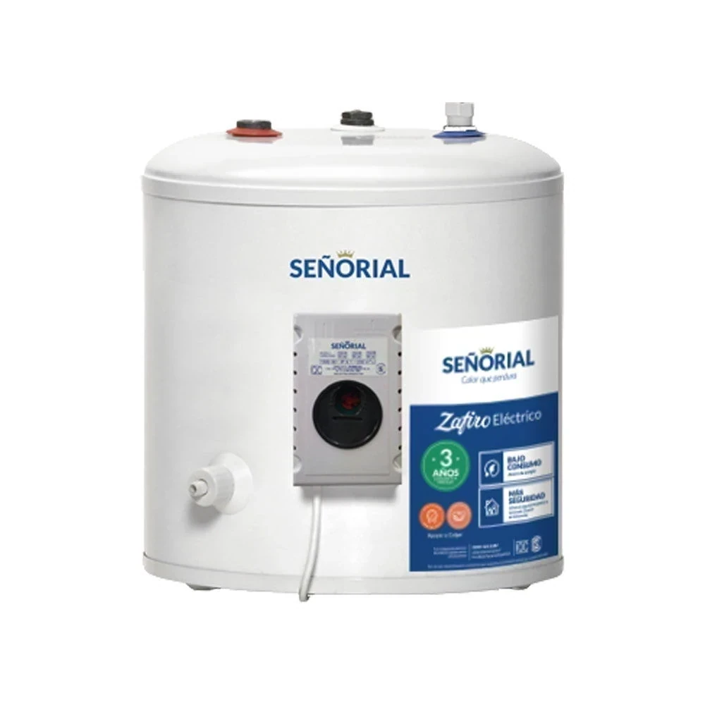 TERMOTANQUE ELÉCTRICO SEÑORIAL ZAFIRO Blanco 40L
