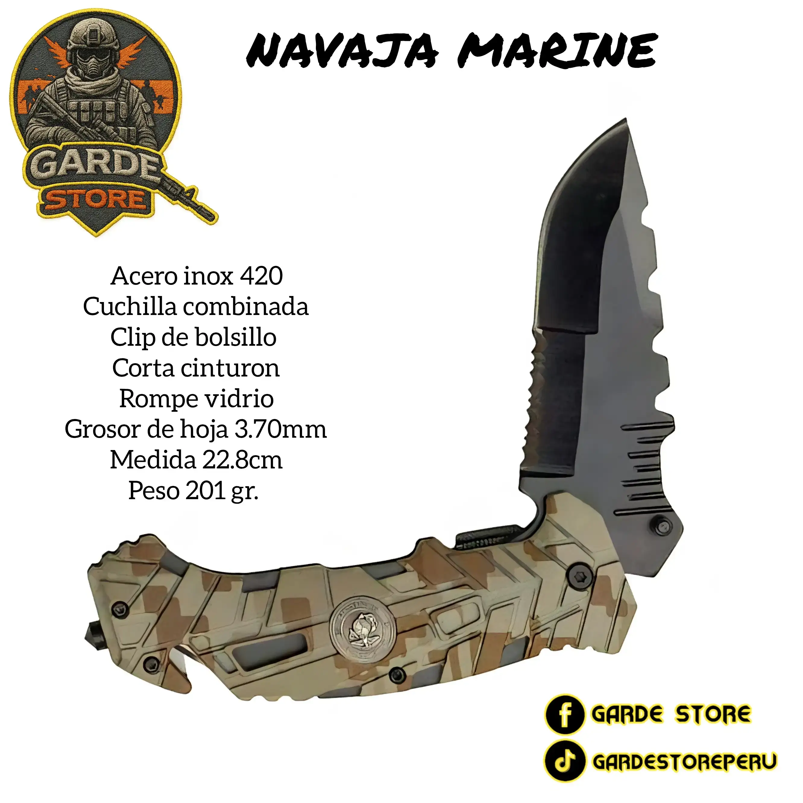 NAVAJA PLEGABLE MARINE