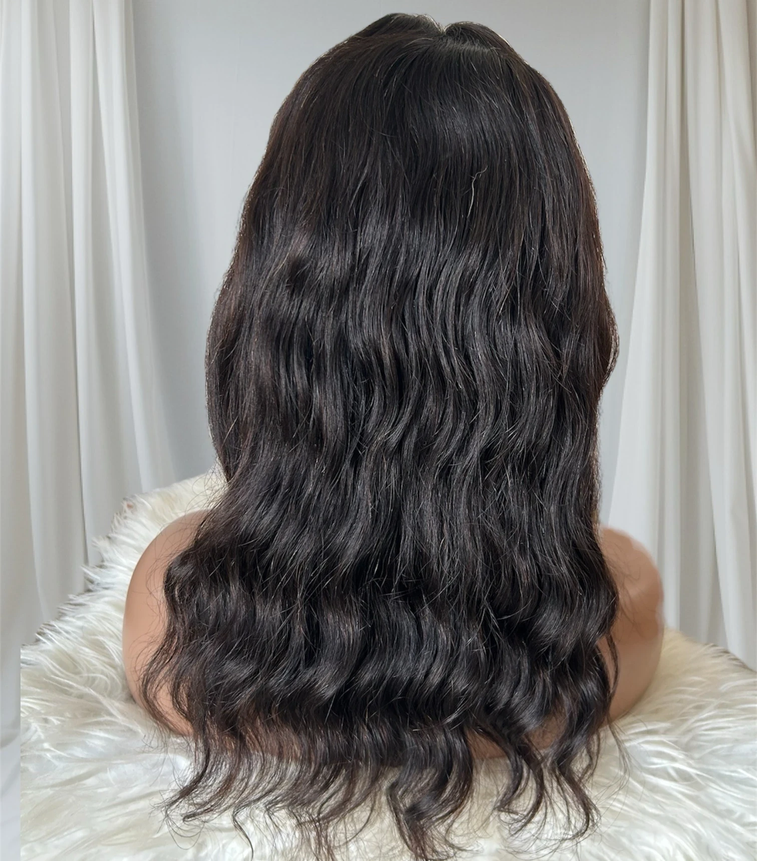 Peluca cavello humamo de 16 pulgadas, frontal lace 13x4  3