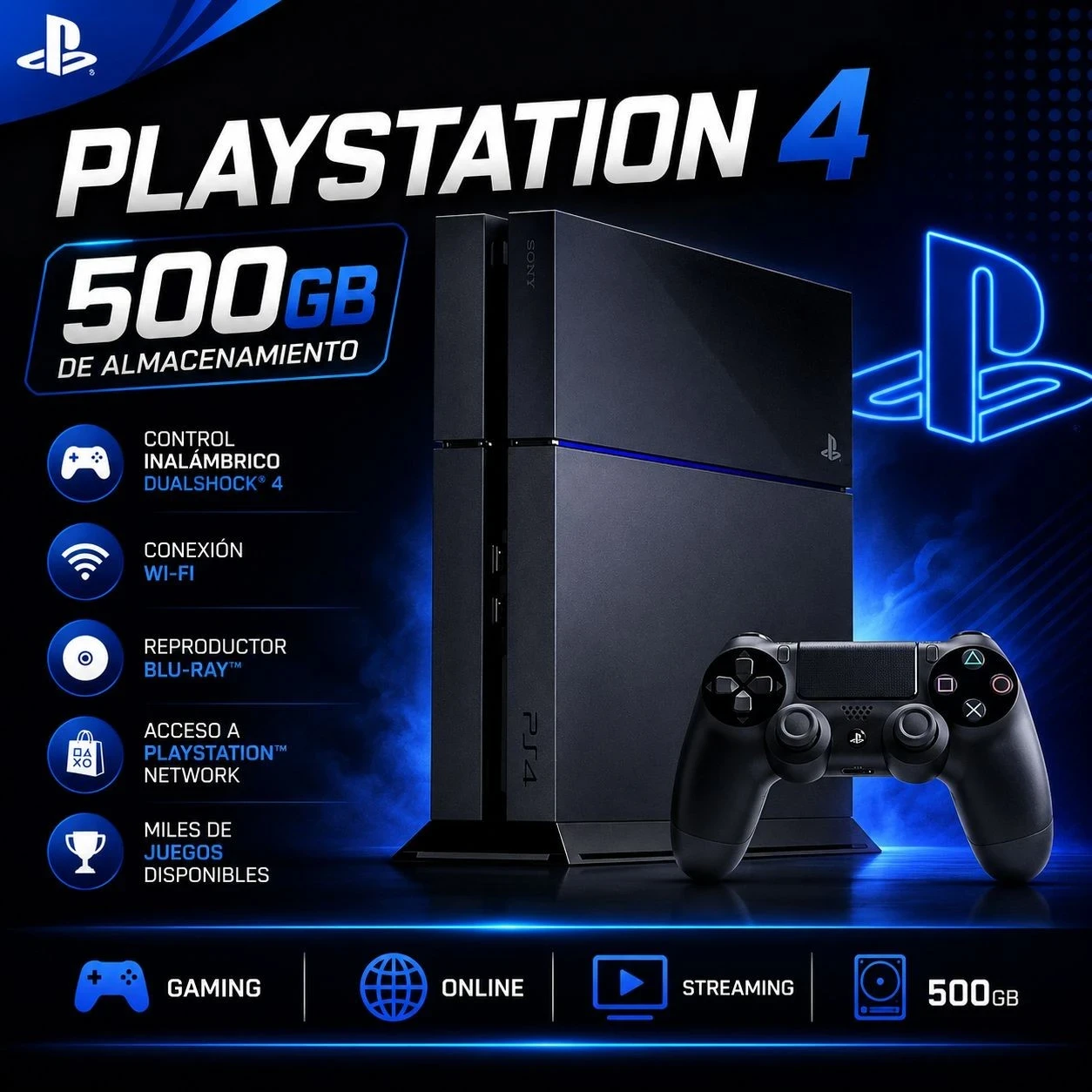 PLAYSTATION PS4 SLIM 500GB 