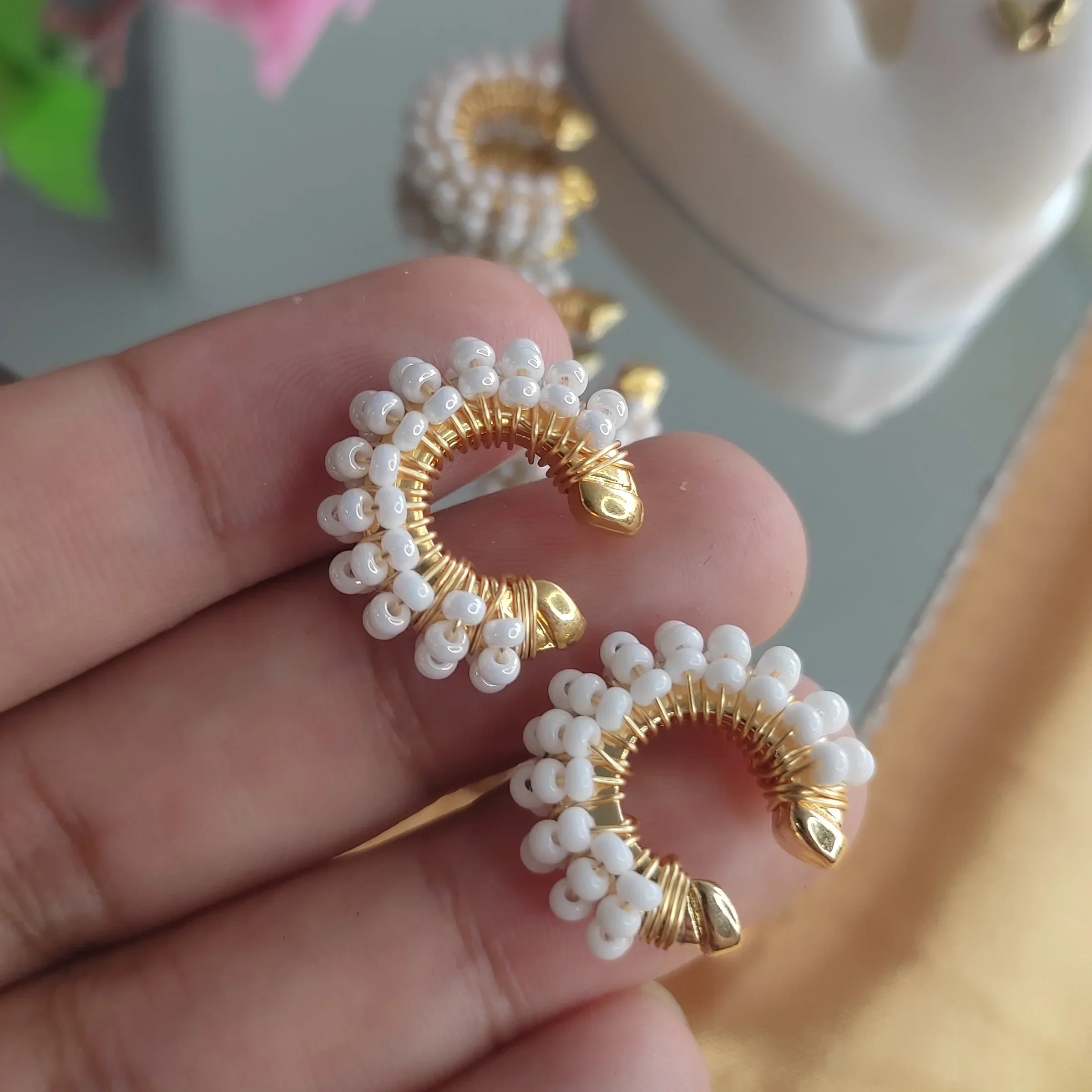 EARCUFF PIEDRAS BLANCAS 3