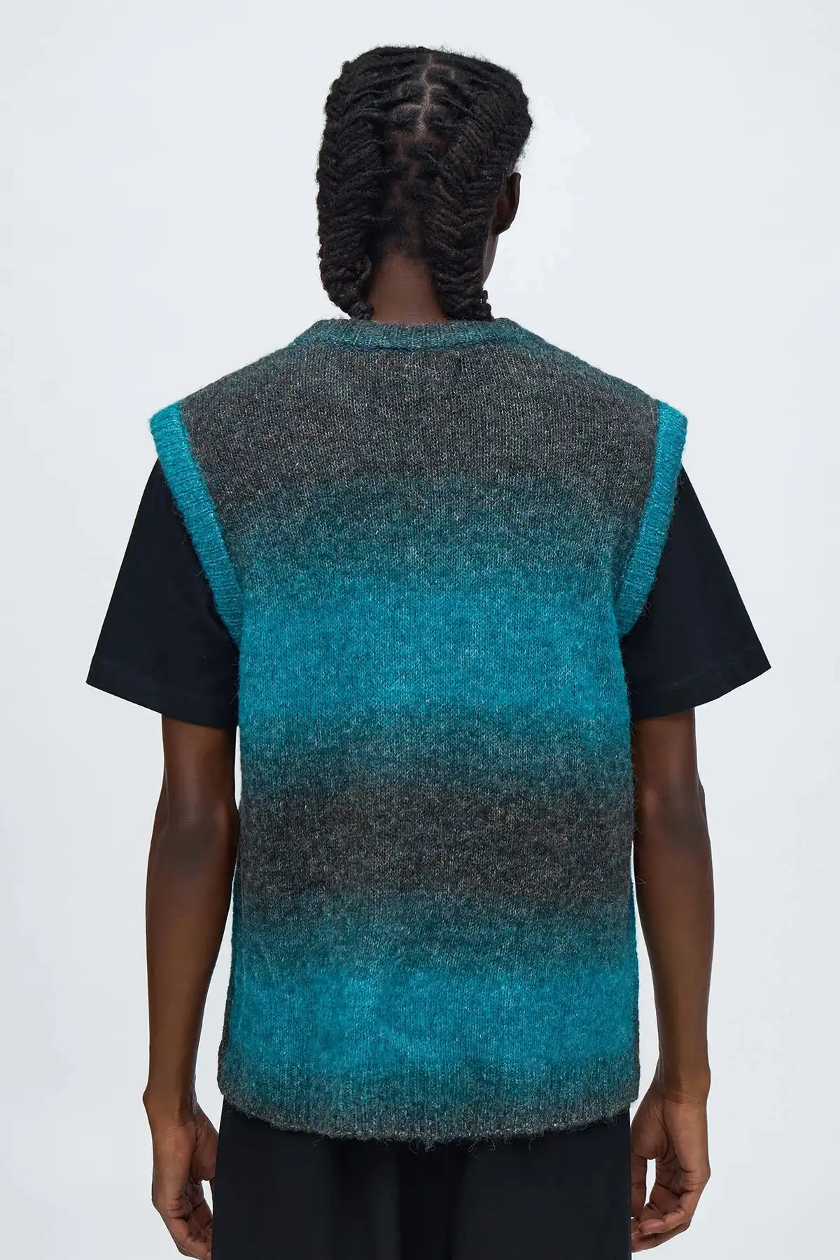 Gradient Sweater Knit Vest - Size M y L 2