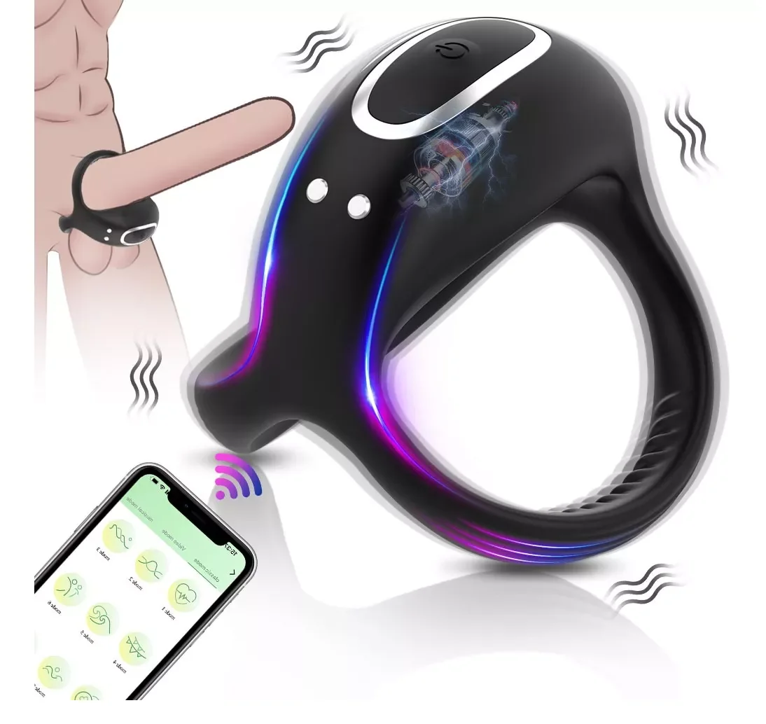 Anillo Vibrador Pene Retardador Eyaculación