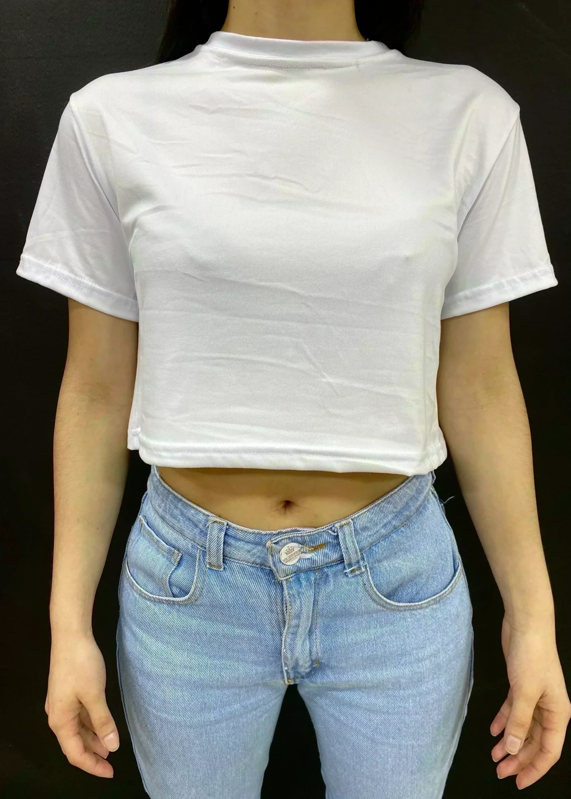 Crop Top Blanco Camiseta