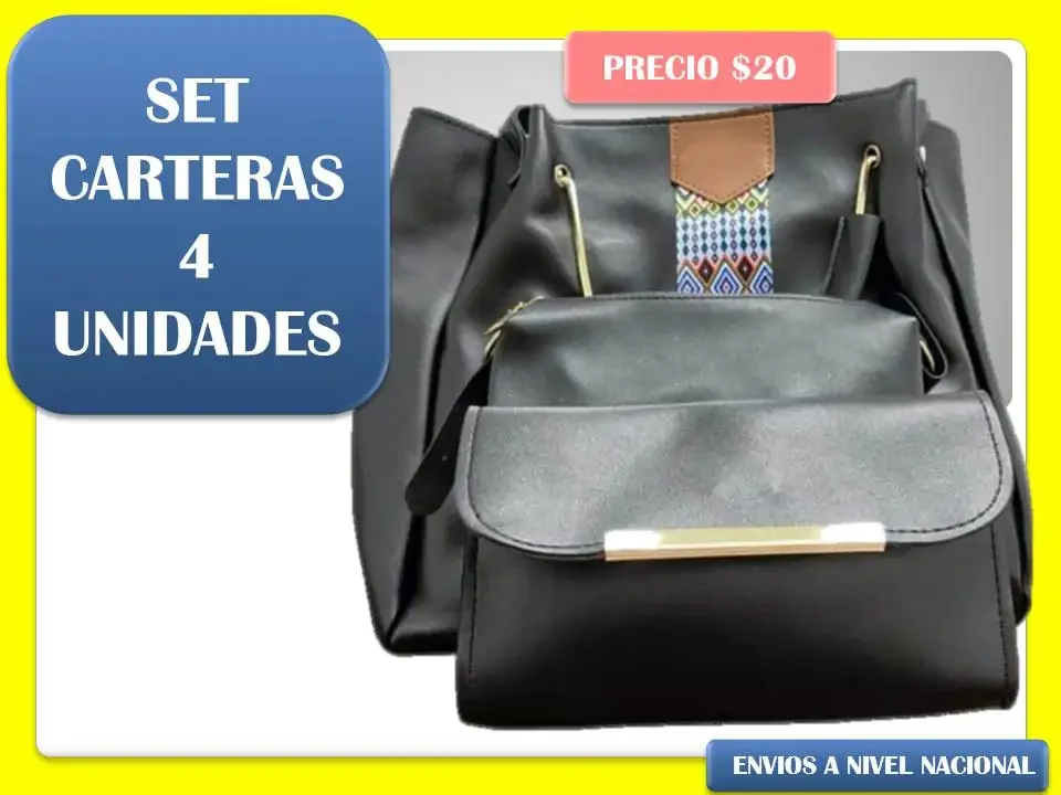 Set de 4  carteras 