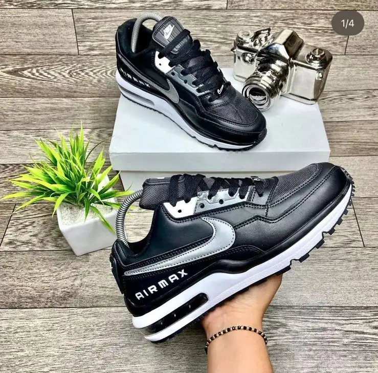 AIRMAX NEGRO GRIS  2