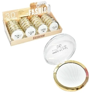 POLVOS COMPACTOS PARA ROSTRO BLANCO MISS ROSE CIRCULAR 3D