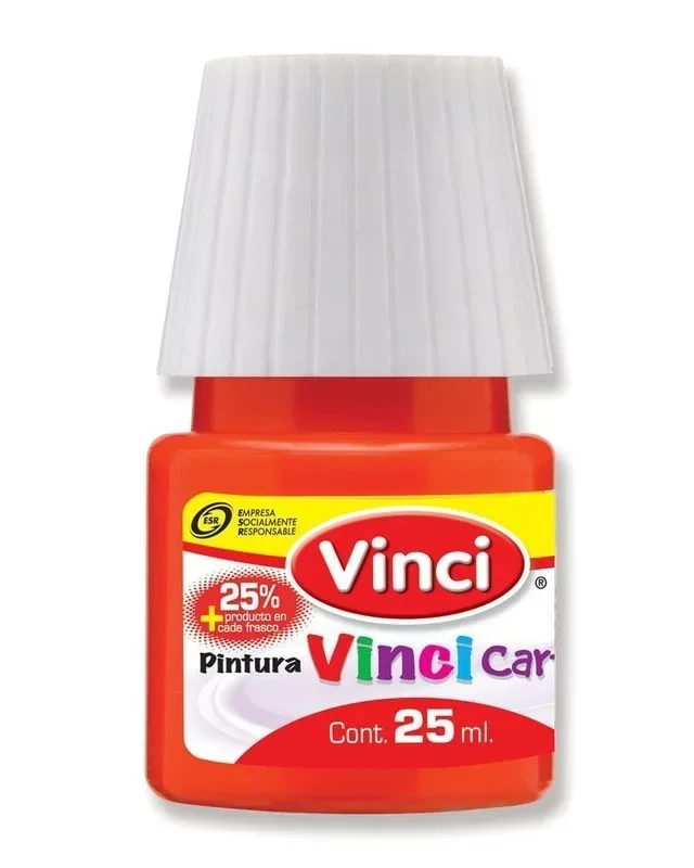 Vinci pintura rojo frasco 25 ml