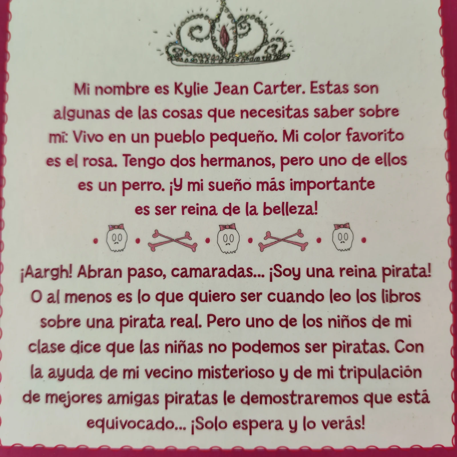 Kylie Jean, reina pirata, nuevo  2