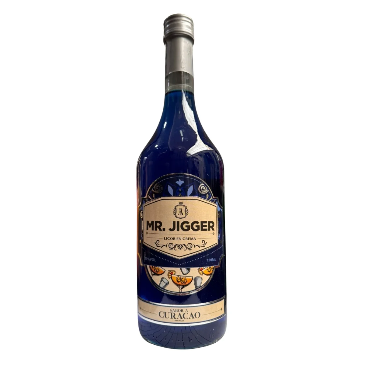 LICOR DE CREMA CURACAO MR. JIGGER 750ML