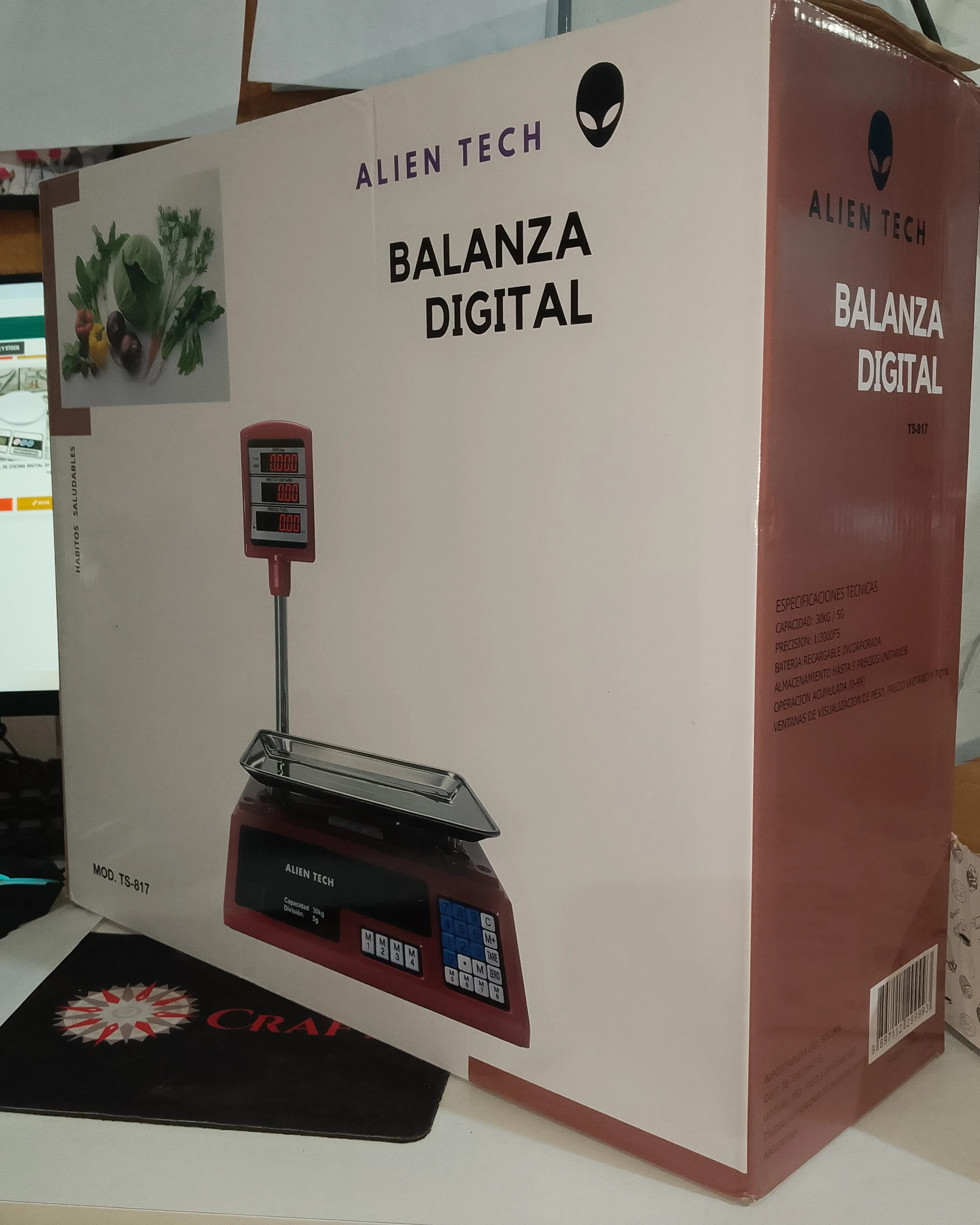 Balanza digital con mástil Alien Tech