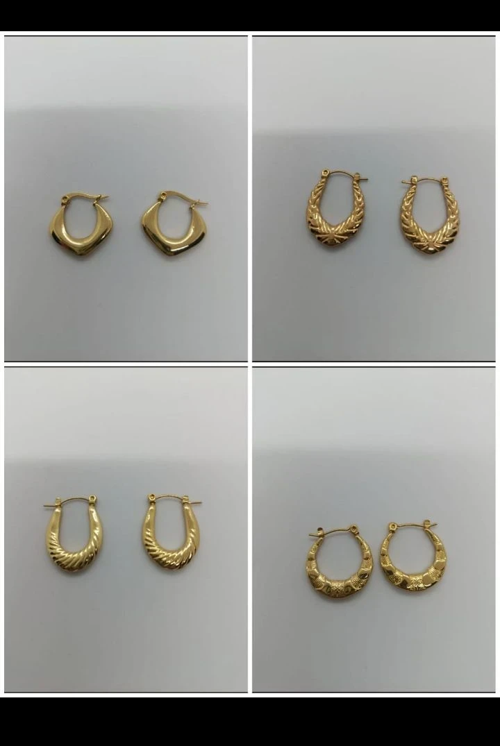 Zarcillos con diseños casuales 
