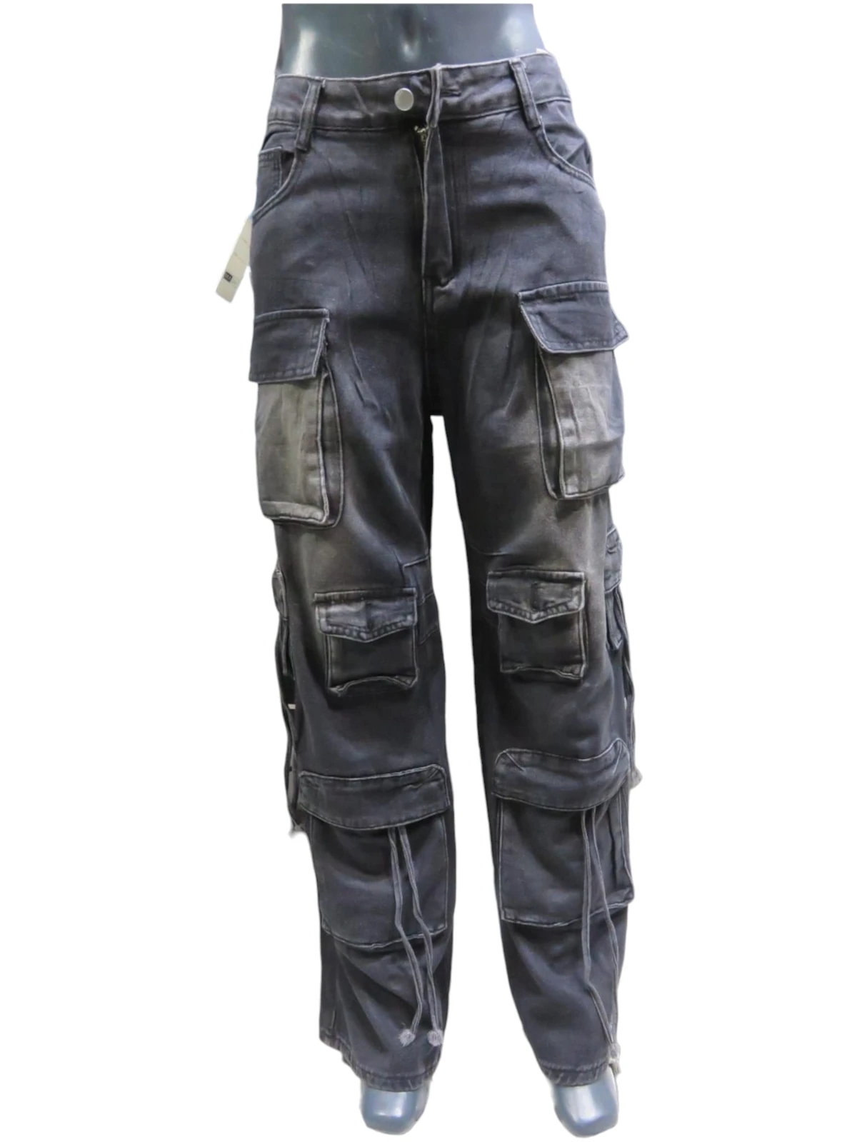 Pantalon negro cargo