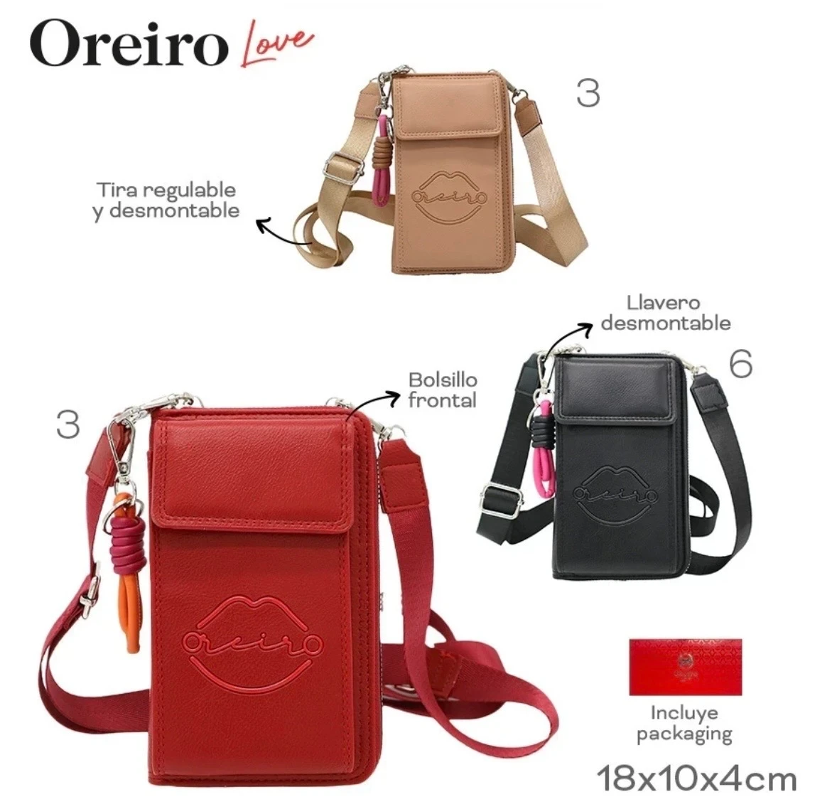 PORTA CELULAR LAS OREIRO LOVE 28619