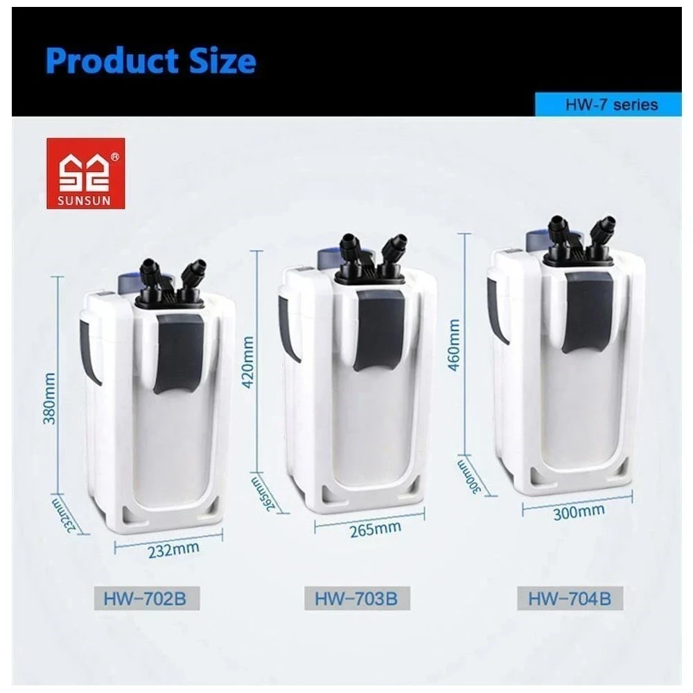 Filtro Canister Sunsun HW-703B UV 30w 1400l/h 2