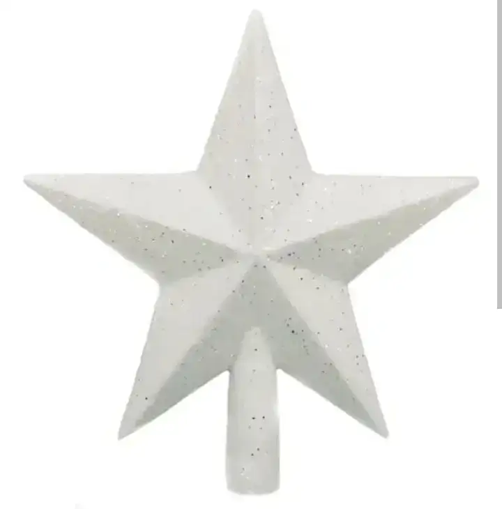 Puntal estrella gibreada 15x14 cm blanco  2