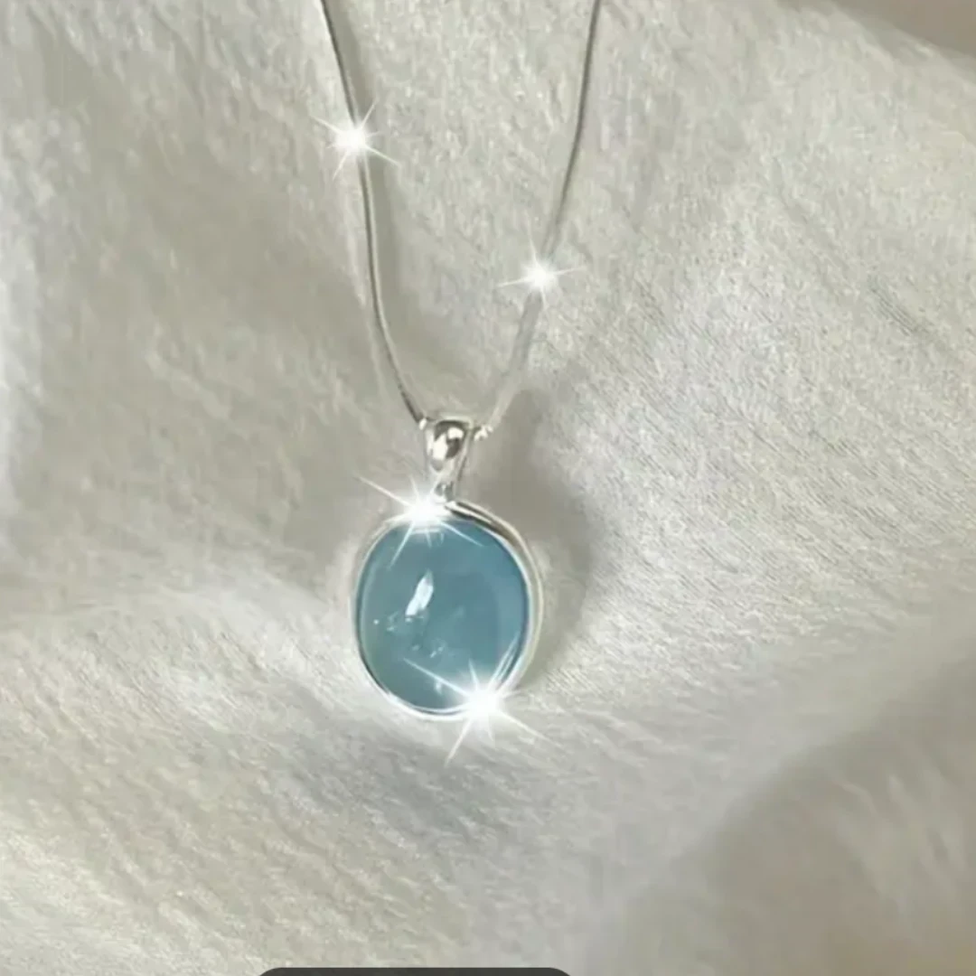 CADENA DE PLATA CON PIEDRA DE LUNA 2