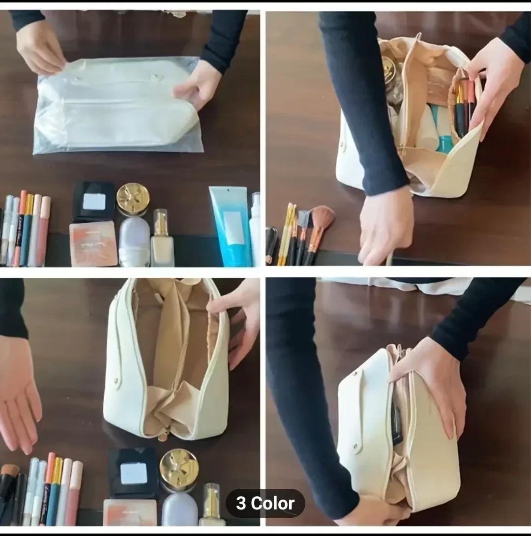Elegante Bolsa de Cosméticos de  para Viaje con Organizador Espacioso  5