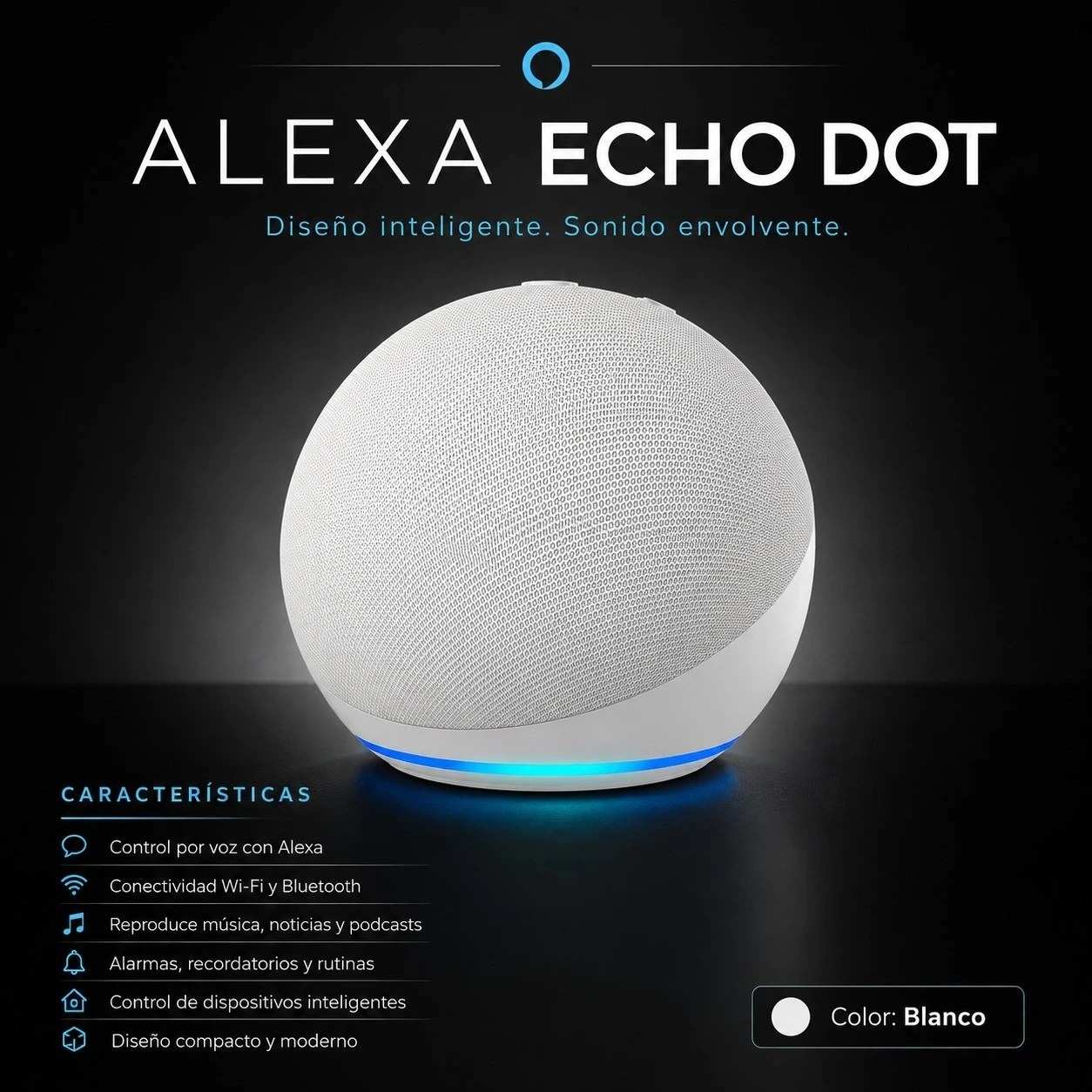 PARLANTE ALEXA ECHO DOT 5ta GENERACIÓN