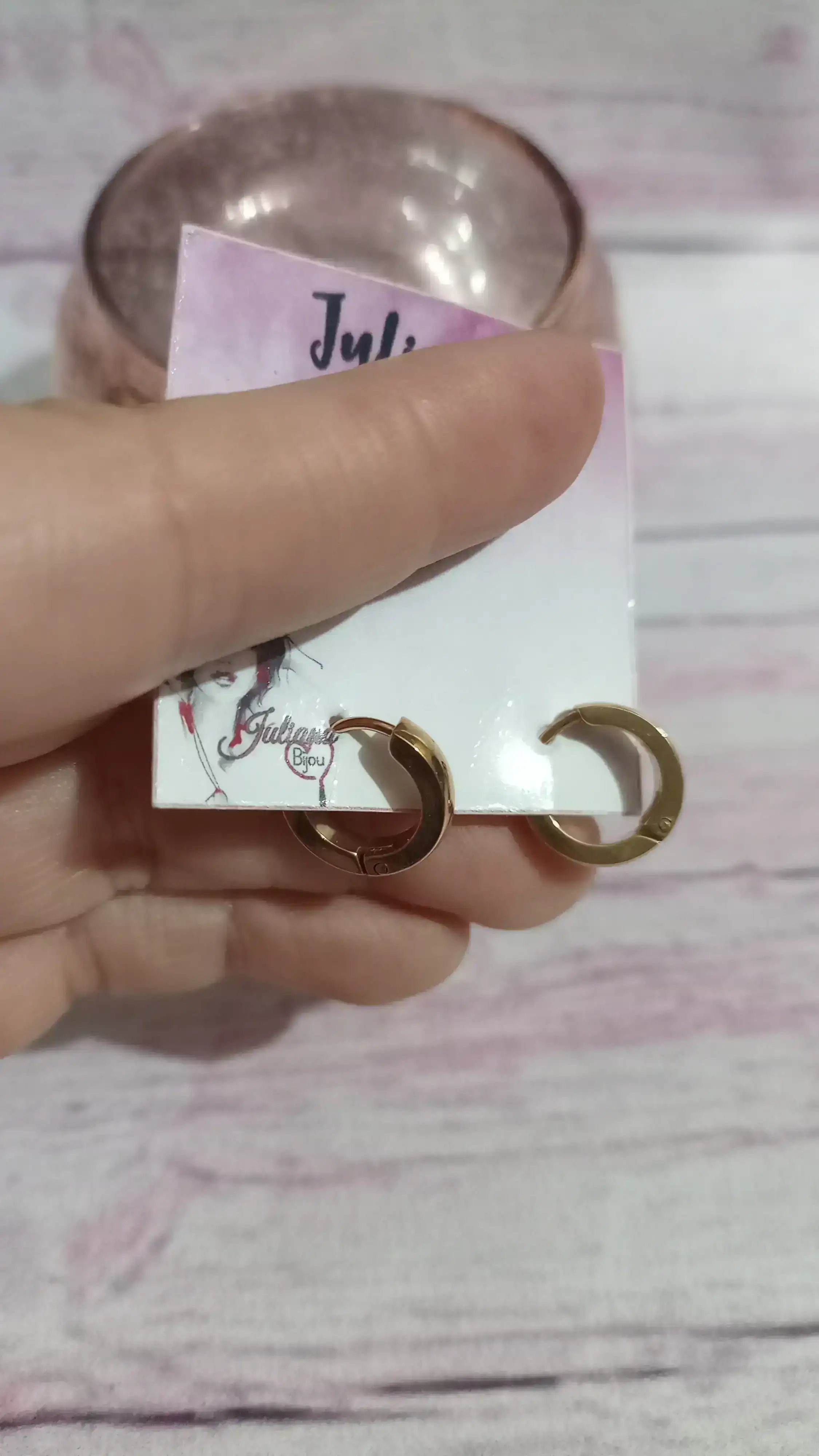 Argollas ROSÉ de 25 mm 2