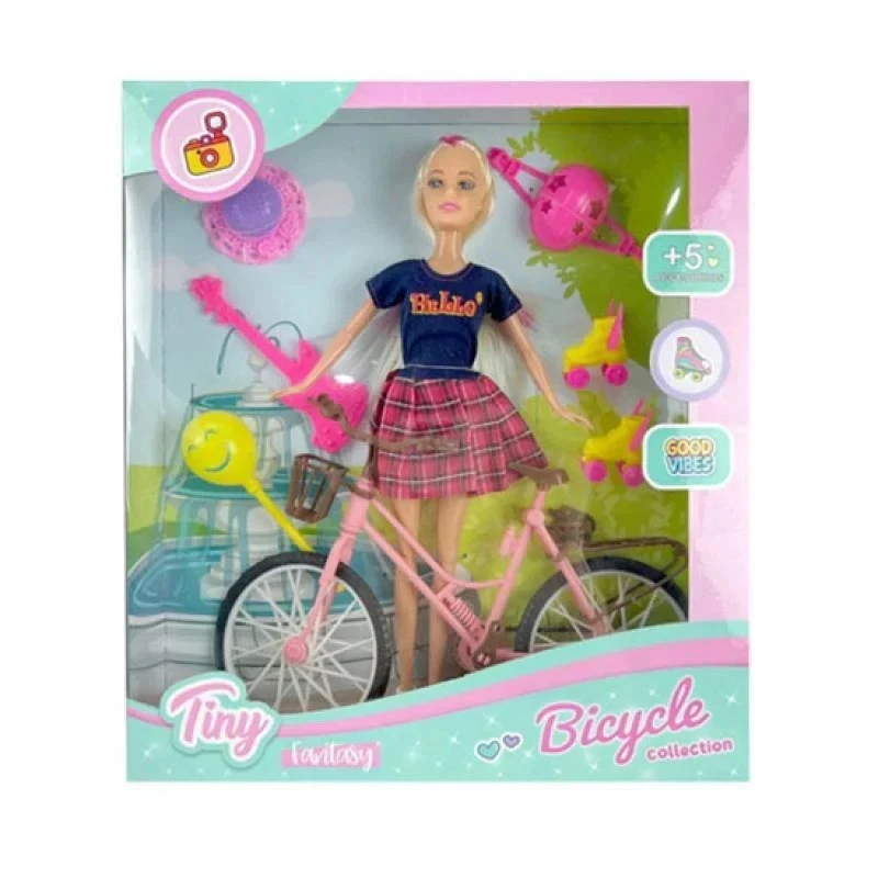 MUÑECA TINY Y SU BICICLETA 