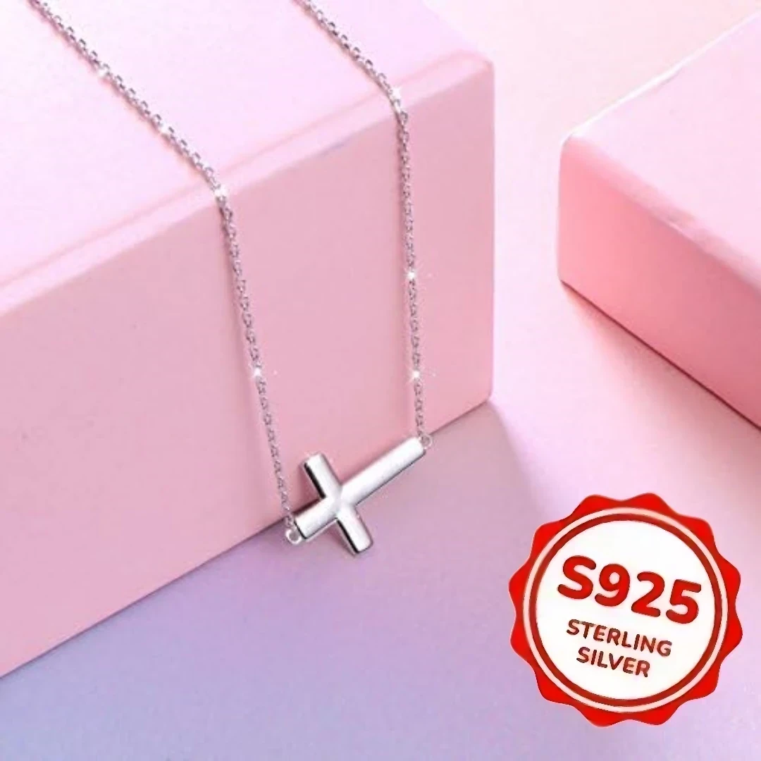 CADENA BEBÉ CON CRUZ PLATA